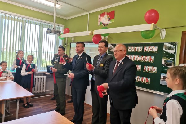 Торжественное открытие военно-патриотического кабинета